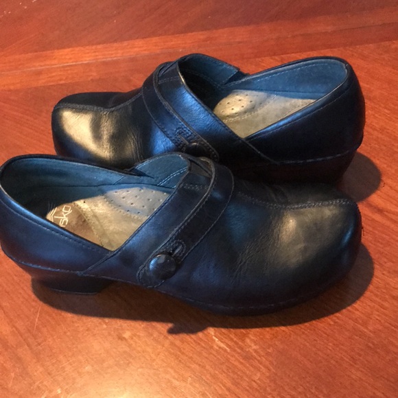 Dansko black leather clogs shoes size 38 - Picture 11 of 15